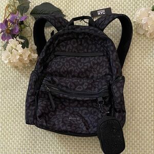 💝Madden NYC Black Leopard Print Backpack